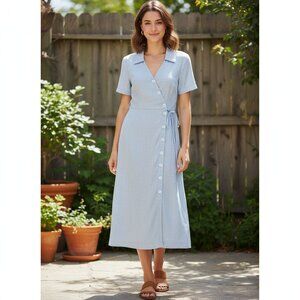 Lost + Wander Blue Lagoon Midi Dress Size Small NWT